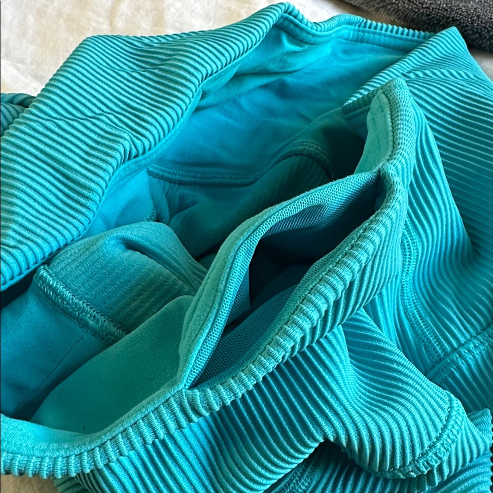 Elation Ultra High Rise Tight - Ribbed Bora Bora Color - Picture 4 of 4